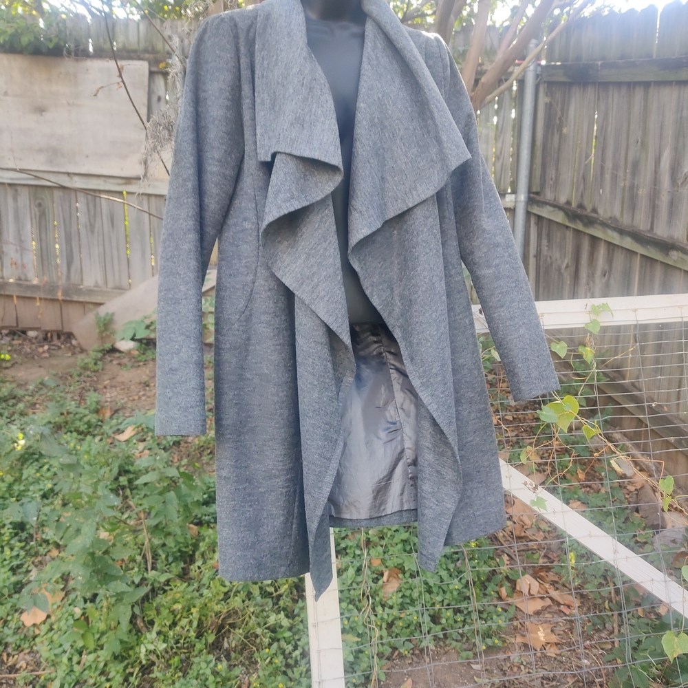 Stylish Gray Waterfall Jacket - image 2